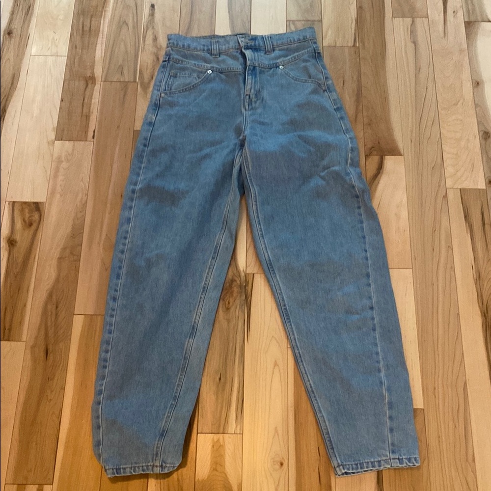 Frank & Oak High Rise Blue Jeans